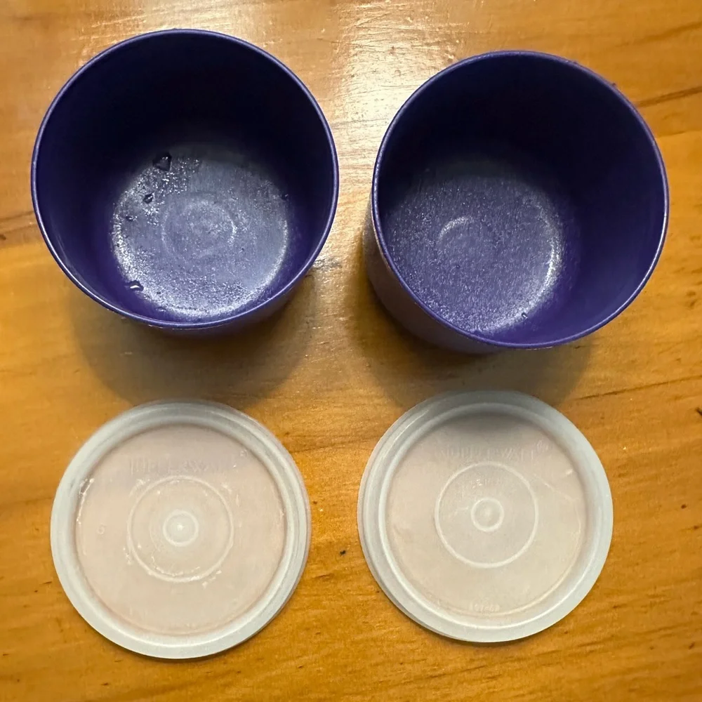 12-Piece Vintage Tupperware Includes Variety Purple & Pink Container & Lid Sets